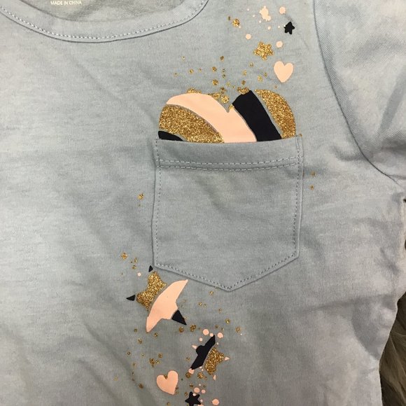 Epic Threads | Girl's T-shirt | Blue  | Hearts | Various Sizes - Picture 3 of 3